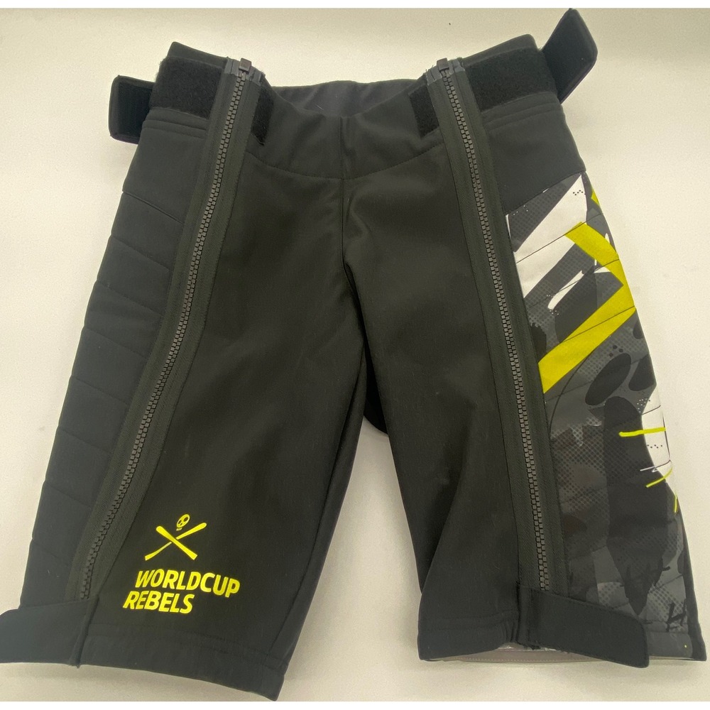 Head Worldcup Rebels Junior Race Shorts Black Yellow Ski Padded Size 152 NEW